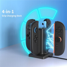 Charging Dock for 2 4-Port Magnetic Charger Docking Station USB-C Charging LED Indicator