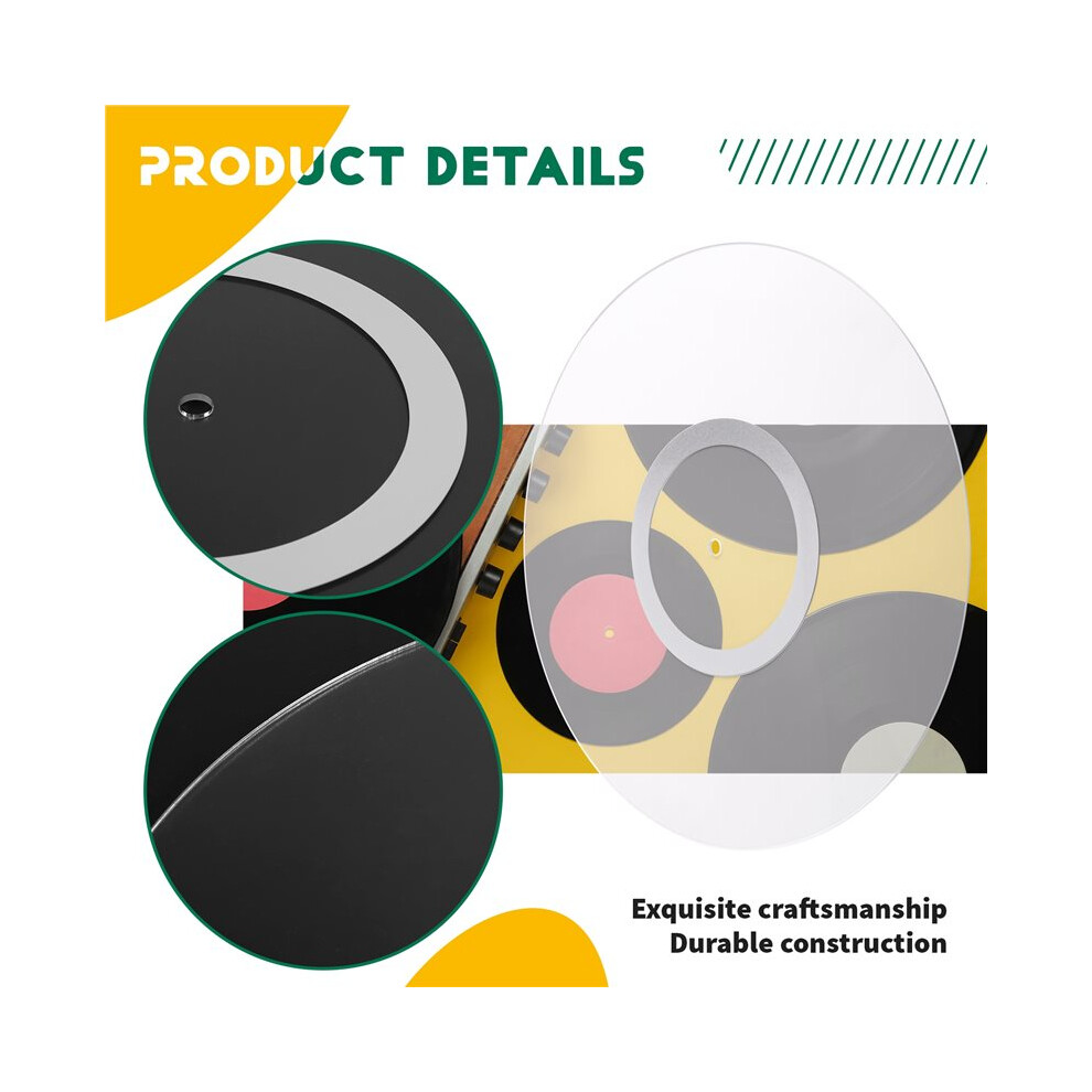 30Cm Acrylic Turntable Slip Mat Reduce Noise Static Dust For 12Inch Lp Vinyl Record Player Record Platter Slipmat 6033325020853