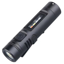 Oplaadbare Zakzaklamp 500 Lumen, 9 Standen, Magnetische Voet, Hoedclip, USB-C voor Kamperen en Noodgevallen