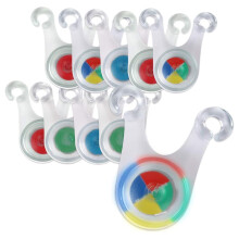 10 StüCke Wasserdichte Camping LED Zelt Schnur Seil Wache HäNgende Lichter Taschenlampe Outdoor Camping Warnung Sicherheitslampe