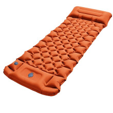 Thicken Camping Mat Compact Ergonomic Camping Mattress with Pillow for Camping Backpacking Hiking Traveling Tent A