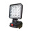 Refletor de Trabalho com 18 LEDs, Ideal para Trabalhos Externos, Pesca e Emergências, Compatível com Baterias de Lítio para . 1