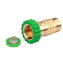 Water Pressure Control Brass Pressure Regulator Camping Setup Built-in Sediment Filter Compatible for Garden Hoses