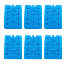 Paquets de Glace Réutilisables pour Boîtes à Lunch et Glacières, Paquet de 6, Fins et Portables, Blocs de Glace Longue Durée pour Pique-Nique