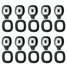 10Pcs USB Rechargeable Light for LED Beanie Hats for Outdoor Work Camping Fishing Walking Night Running