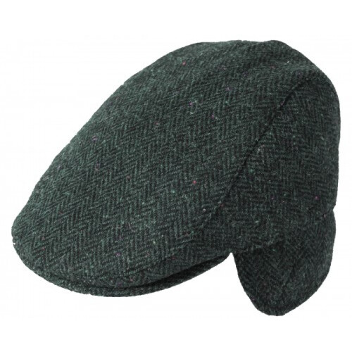 (Pattern 3001 - Navy, S) Failsworth Oban Tweed Wool Flat Cap