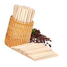 Organic Wood Coffee Stirrers Set possesses 100 Items Plus