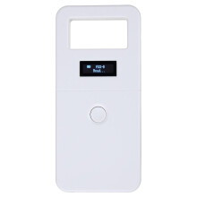 OLED-Display-Mikrochip-Lesegerät, leichtes, tragbares Design, unterstützt FDXB, ISO11784 und 11785, Tierortungsscanner zur Haustieridentifizierung,