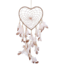 Atrapasueños con plumas y cristales, promueve la buena suerte, atrapasueños con forma de búho hecho a mano, decoración para colgar en la pared