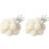 Artificial Flowers Chrysanthemum  Flowers Bouquet 20Pcs Present for Important People Glorious Moral(White) 1