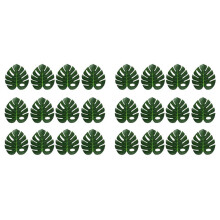 24X Artificial Tropical Leaves Jungle Party Decoration Animal Summer Hawaiian Wedding Home Table Decor XL