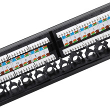 24 Port Gold Plated CAT6 Data Panel
