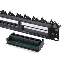 Gold Plated 24 Port Network Patch Panel