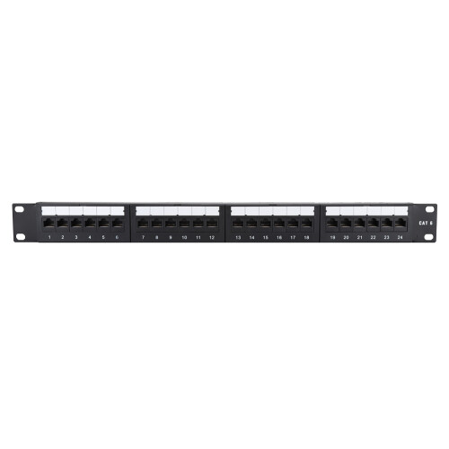 24 Port Gold Plated Rack Patch Panel