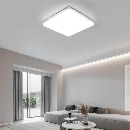 Goeco LED Ceiling Light, 48W 6500 K  IP44 LED Bathroom Ceiling Light, 30cm 1