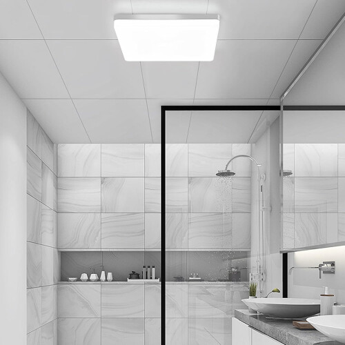 Goeco LED Ceiling Light, 48W 6500 K  IP44 LED Bathroom Ceiling Light, 30cm 2