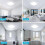 Goeco LED Ceiling Light, 48W 6500 K  IP44 LED Bathroom Ceiling Light, 30cm 8