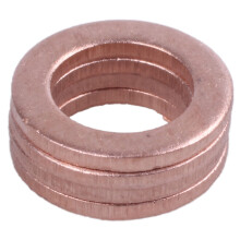 50 Stueck Kupferdichtring Flachdichtung Ringeinfueger 6mm x 10mm x 1mm