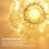 Goeco Ceiling Light for Hallway E27 Flower Shape Ceiling Light Crystal Glass 7