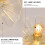 Goeco Ceiling Light for Hallway E27 Flower Shape Ceiling Light Crystal Glass 8