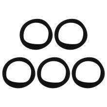 5 Pcs Black Stretchy Band Hair Tie Ponytail Holders