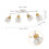 Goeco White Ceiling Light with 4 Adjustable Spotlights E27 Ceiling Spotlight 2