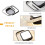 Goeco LED Ceiling Lights, 2 Squares Flush Mount Ceiling Lighting, 32W, 3000K 3
