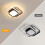 Goeco LED Ceiling Lights, 2 Squares Flush Mount Ceiling Lighting, 32W, 3000K 4