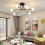Goeco Vintage Ceiling Light, Modern Pendant Light, Height-Adjustable 2