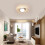 Goeco Modern LED Ceiling Light, Flat White Planets, 39W, for Bedroom, 3000K 2