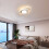 Goeco Modern LED Ceiling Light, Flat White Planets, 39W, for Bedroom, 3000K 4