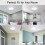 Goeco LED Ceiling Light 30 cm 24 W Flat Round Ceiling Light IP44 6500 K 4