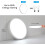 Goeco LED Ceiling Light 30 cm 24 W Flat Round Ceiling Light IP44 6500 K 5