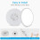 Goeco LED Ceiling Light 30 cm 24 W Flat Round Ceiling Light IP44 6500 K 8