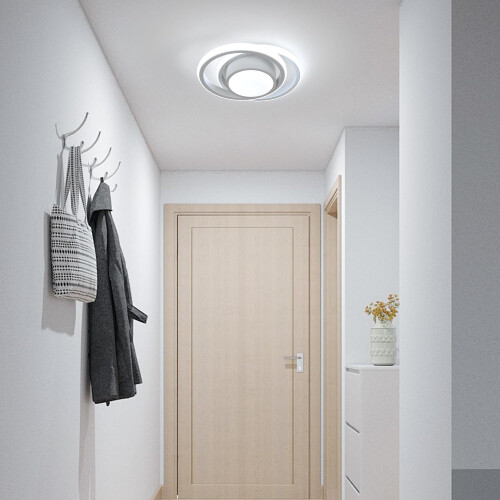 Goeco LED Ceiling Light, White Round Modern Ceiling Light, 32 W, 6500 K 2