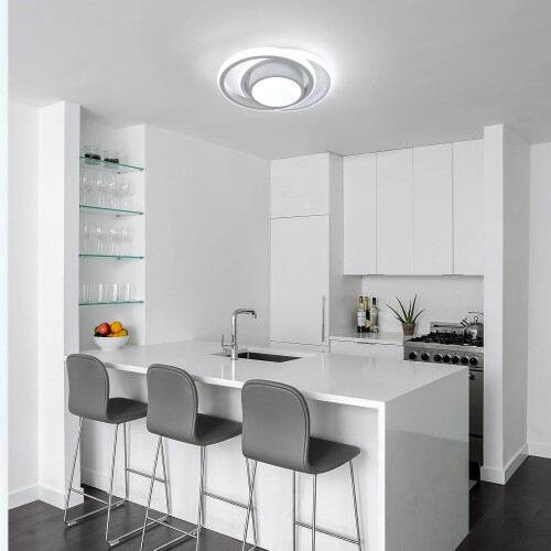Goeco LED Ceiling Light, White Round Modern Ceiling Light, 32 W, 6500 K 1