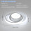Goeco LED Ceiling Light, White Round Modern Ceiling Light, 32 W, 6500 K 4