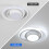 Goeco LED Ceiling Light, White Round Modern Ceiling Light, 32 W, 6500 K 6
