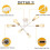 Goeco Industrial Ceiling Light Vintage Metal Pendant Light E27 Ceiling Light 3