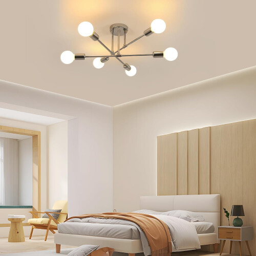 Goeco Industrial Ceiling Light Vintage Metal Pendant Light E27 Ceiling Light 2