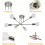 Goeco Industrial Ceiling Light Vintage Metal Pendant Light E27 Ceiling Light 6