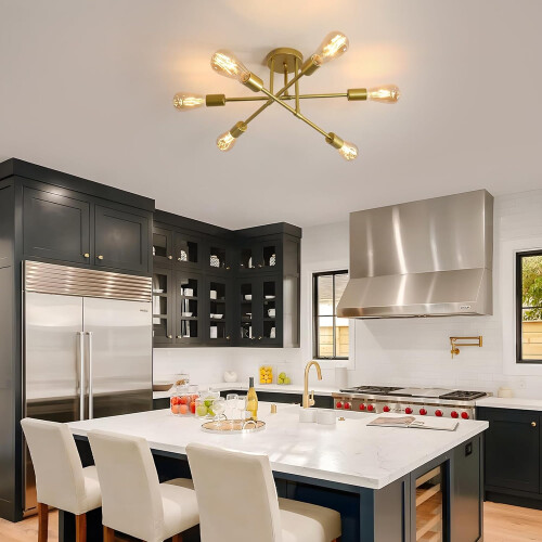 Goeco Industrial Ceiling Light Vintage Metal Pendant Light E27 Ceiling Light 2