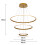 Goeco Pendant Light LED Dimmable, with Remote Control Modern Chandelier Gold 6