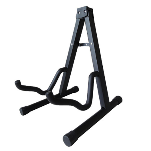 Vertical Electric Acoustic Guitar Stand Universal Free Standing Frame Foldable 1