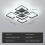 Goeco LED Ceiling Light, 61W 6500K Black Square Design Acrylic Ceiling Light 3