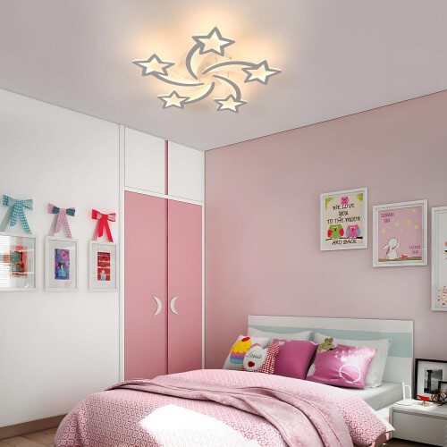 Goeco Dimmable LED Ceiling Light, 50W, With Remote Control/APP, 65 cm White 1