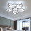 Goeco Modern LED Ceiling Light, Dimmable, Creative Flower Design Chandelier 2