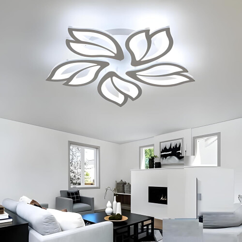 Goeco Creative LED Petal Design Ceiling Light 65W Modern Ceiling Light 6500K 1