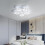 Goeco Creative LED Petal Design Ceiling Light 65W Modern Ceiling Light 6500K 3