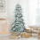 210 cm Artificial Snowy Christmas Tree with Pinecones 2